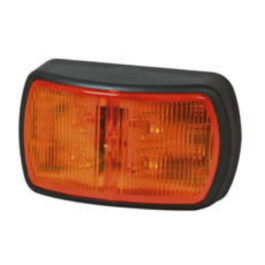 Durite 0-170-10 Amber LED Side Marker Lamp with Superseal Plug - 12/24V PN: 0-170-10